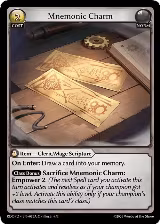 Mnemonic Charm (86A) (086A), Radiant Origins: Pantheon — Grand Archive card price
