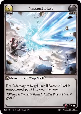 Nascent Blast (088A) (088A), Radiant Origins: Pantheon — Grand Archive card price