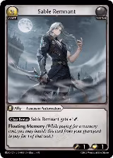 Sable Remnant (098), Radiant Origins: Pantheon — Grand Archive card price