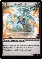 Sacred Barrier (099), Radiant Origins: Pantheon — Grand Archive card price
