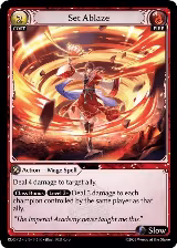 Set Ablaze (145), Radiant Origins: Pantheon — Grand Archive card price