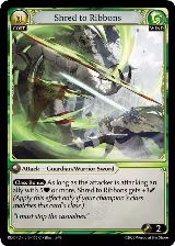 Shred to Ribbons (175), Radiant Origins: Pantheon — Grand Archive card price