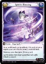 Spirit's Blessing (211), Radiant Origins: Pantheon — Grand Archive card price