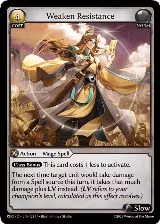 Weaken Resistance (122), Radiant Origins: Pantheon — Grand Archive card price