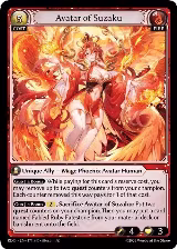 Avatar of Suzaku (171), Radiant Origins — Grand Archive card price