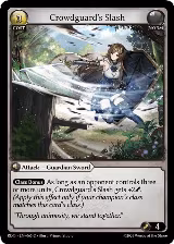 Crowdguard's Slash (065), Radiant Origins — Grand Archive card price