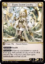 Elyan, Lustre Loyalty (351), Radiant Origins — Grand Archive card price
