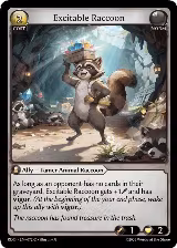 Excitable Raccoon (072), Radiant Origins — Grand Archive card price