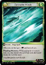 Favorable Winds (263), Radiant Origins — Grand Archive card price
