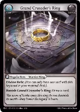 Grand Crusader's Ring (018), Radiant Origins — Grand Archive card price