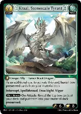 Kraal, Stonescale Tyrant (384), Radiant Origins — Grand Archive card price
