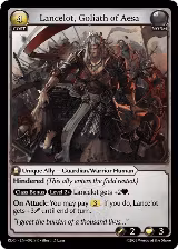 Lancelot, Goliath of Aesa (092), Radiant Origins — Grand Archive card price