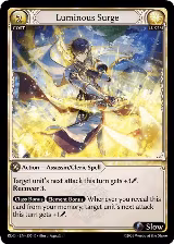 Luminous Surge (355), Radiant Origins — Grand Archive card price