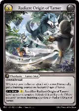 Radiant Origin of Tamer (123), Radiant Origins — Grand Archive card price