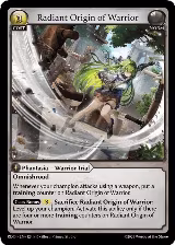 Radiant Origin of Warrior (124), Radiant Origins — Grand Archive card price