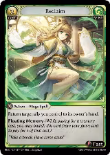 Reclaim (274), Radiant Origins — Grand Archive card price