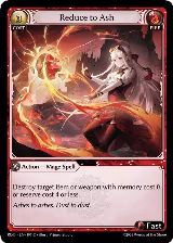 Reduce to Ash (197), Radiant Origins — Grand Archive card price