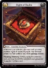 Right of Realm (131), Radiant Origins — Grand Archive card price