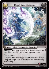 Royal Line Defense (132), Radiant Origins — Grand Archive card price
