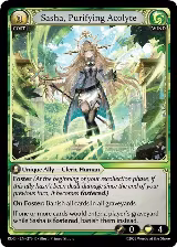 Sasha, Purifying Acolyte (276), Radiant Origins — Grand Archive card price