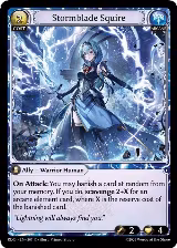Stormblade Squire (307), Radiant Origins — Grand Archive card price