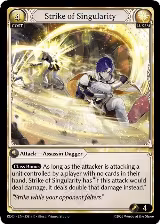 Strike of Singularity (358), Radiant Origins — Grand Archive card price