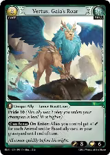 Vertus, Gaia's Roar (393), Radiant Origins — Grand Archive card price