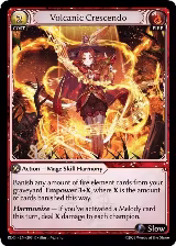 Volcanic Crescendo (203), Radiant Origins — Grand Archive card price