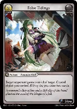 False Tidings (Curio Foil) (073), Radiant Origins — Grand Archive card price
