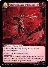Hemorrhaged Intimidation (Curio Foil) (342), Radiant Origins — Grand Archive card price
