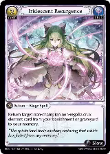 Iridescent Resurgence (Curio Foil) (328), Radiant Origins — Grand Archive card price