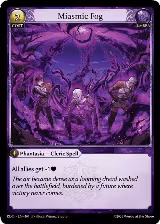 Miasmic Fog (Curio Foil) (401), Radiant Origins — Grand Archive card price