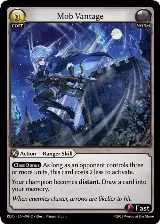 Mob Vantage (Curio Foil) (098), Radiant Origins — Grand Archive card price