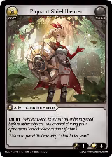 Piquant Shieldbearer (Curio Foil) (111), Radiant Origins — Grand Archive card price