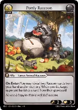 Portly Raccoon (Curio Foil) (112), Radiant Origins — Grand Archive card price