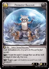 Protector Raccoon (Curio Foil) (116), Radiant Origins — Grand Archive card price