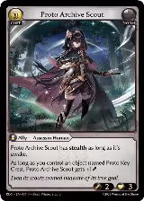 Proto Archive Scout (Curio Foil) (117), Radiant Origins — Grand Archive card price