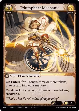 Triumphant Mechanic (Curio Foil) (371), Radiant Origins — Grand Archive card price