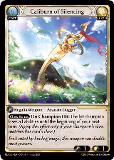 Caliburn of Silencing (003), Radiant Origins — Grand Archive card price