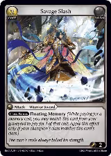 Savage Slash (020) — card price