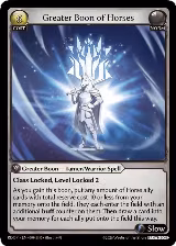 Greater Boon of Horses (009) — card price