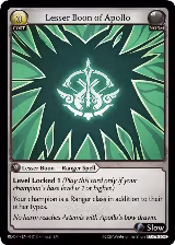 Lesser Boon of Apollo (017) — card price