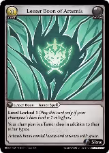 Lesser Boon of Artemis (018) — card price