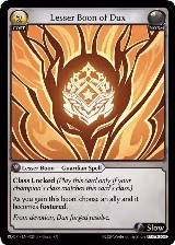 Lesser Boon of Dux (023) — card price