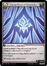 Lesser Boon of Etherealys (025) — card price
