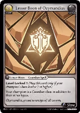 Lesser Boon of Ozymandias (033) — card price