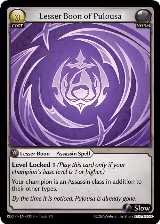 Lesser Boon of Pulousa (035) — card price