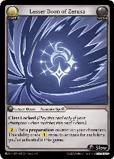 Lesser Boon of Zerusa (047) — card price
