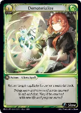Dematerialize (003) — card price