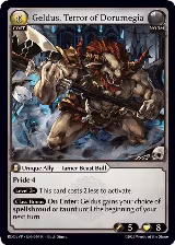 Geldus, Terror of Dorumegia (010) — card price